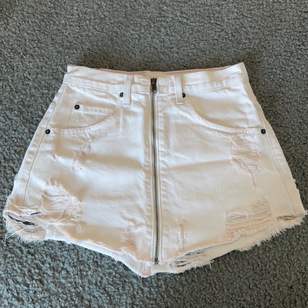 zip up carmar skirt